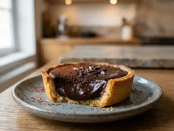 Tarte au chocolat noir intense et fondante - Photo de présentation