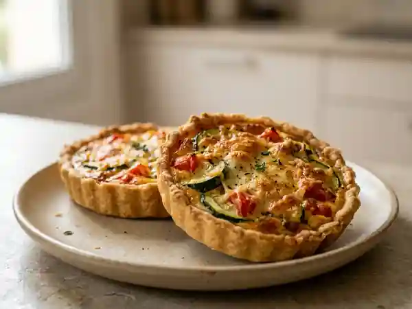Tartelettes express gourmandes aux légumes et fromage - Photo de présentation
