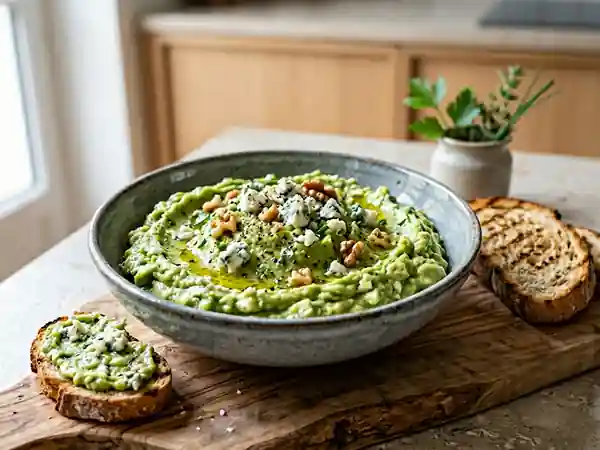 Tartinade avocat et roquefort fondant - Photo de présentation