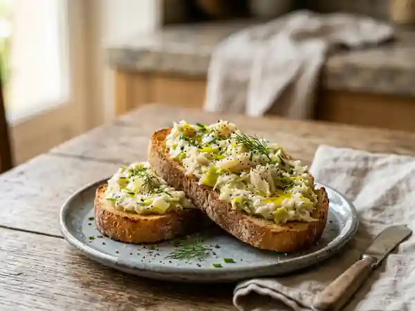 Rillettes de morue onctueuses aux poireaux - Photo de présentation