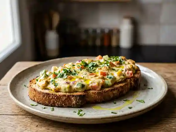 Tartine Indienne Croustillante au Curry - Photo de présentation