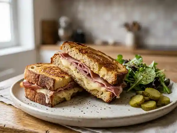 Tartine de campagne croustillante au jambon cru - Photo de présentation