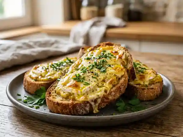 Tartines Chèvre Curry & Herbes Fraîches - Photo de présentation