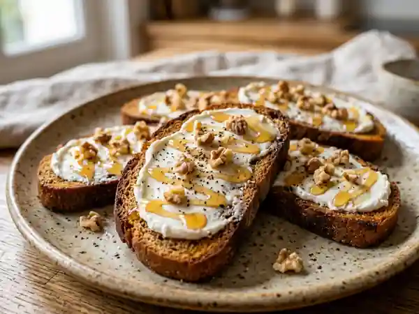 Tartines gourmandes d'Hélène au pain d'épices - Photo de présentation