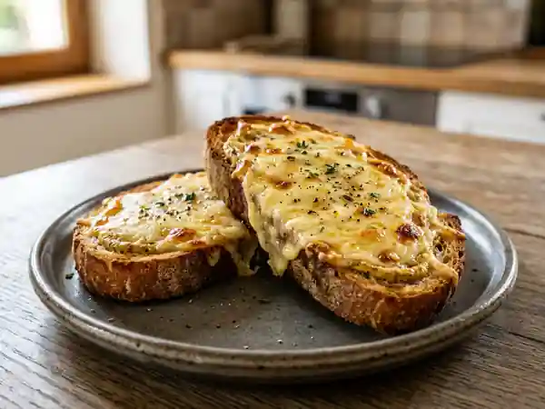 Tartines Croustillantes Moutarde et Gruyère Fondu - Photo de présentation