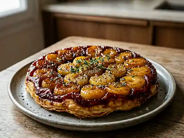 Tatin de céleri caramélisée au thym - Photo de présentation