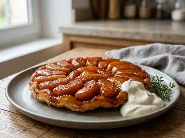 Tatin de pommes caramélisées fondantes : recette facile et gourmande - Photo de présentation