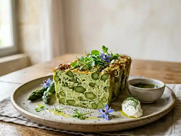 Terrine d'Asperges Fondante et Muscadée - Photo de présentation