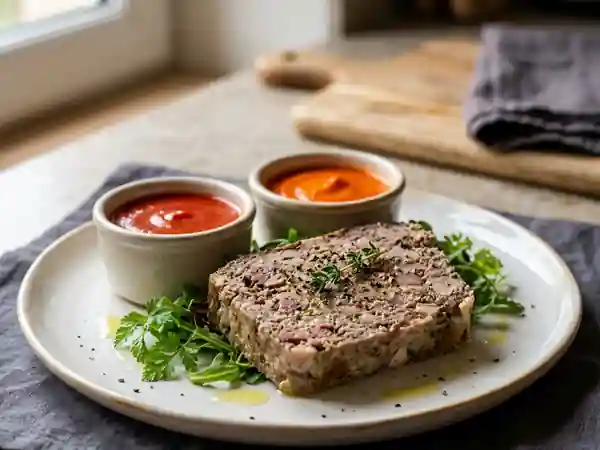 Terrine de canard fondante aux deux coulis - Photo de présentation