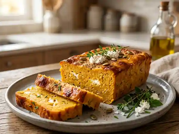 Terrine de citrouille onctueuse au chèvre frais - Photo de présentation