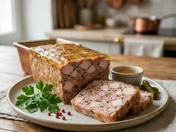 Terrine de dinde fondante aux herbes fraîches - Photo de présentation
