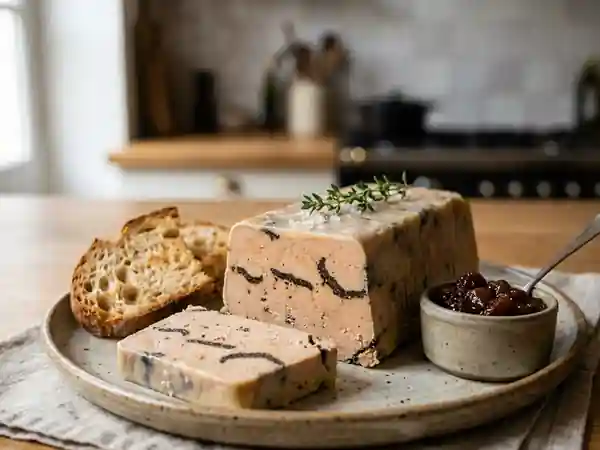 Terrine Fondante au Foie Gras et Truffe Noire - Photo de présentation