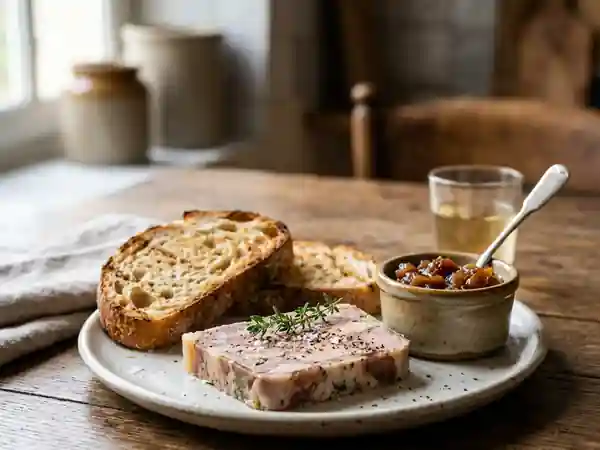 Terrine fondante de foie gras au porc - Photo de présentation