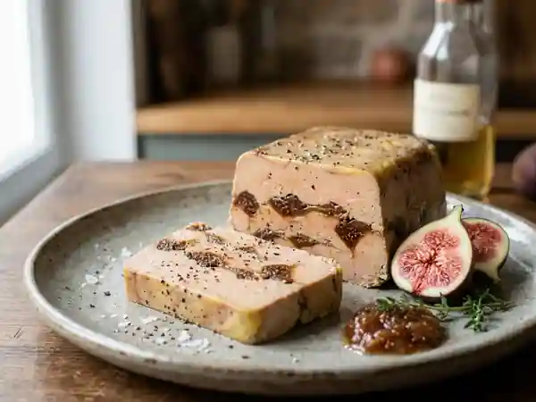 Foie gras fondant aux figues et Armagnac - Photo de présentation