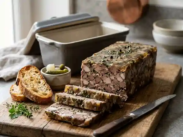 Terrine de lapin fondante au vin blanc - Photo de présentation