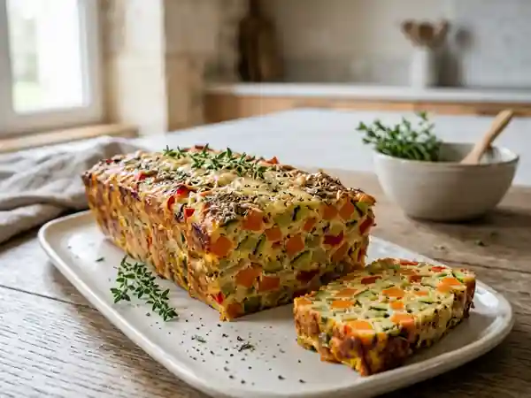 Terrine de légumes au parmesan fondante et savoureuse - Photo de présentation