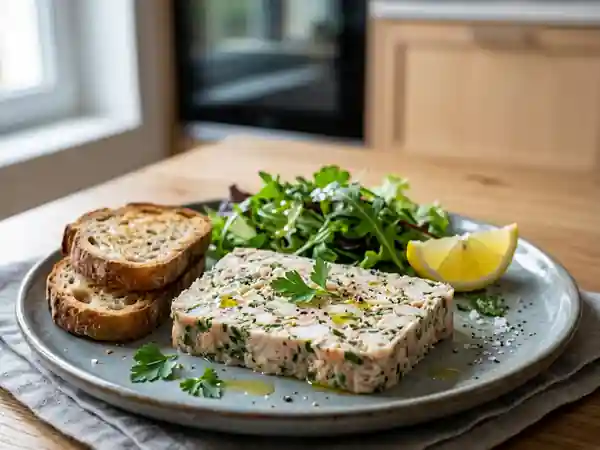 Terrine de lieu fondante et citronnée - Photo de présentation