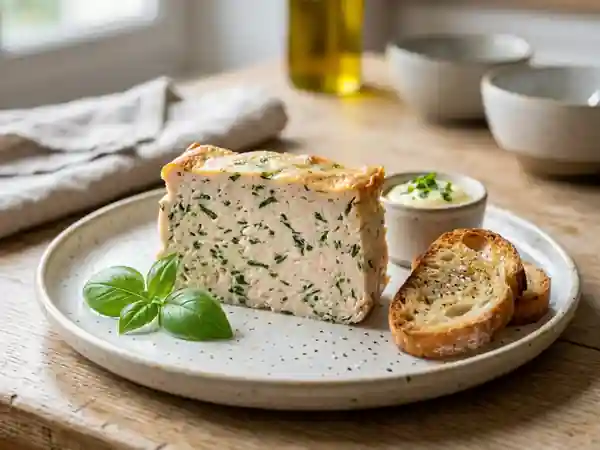 Terrine de poisson fondante au basilic - Photo de présentation