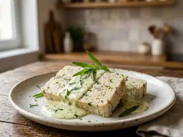 Terrine de poisson fondante et sauce estragon - Photo de présentation