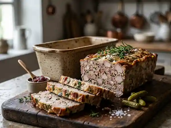 Terrine de porc fondante au lard fumé - Photo de présentation