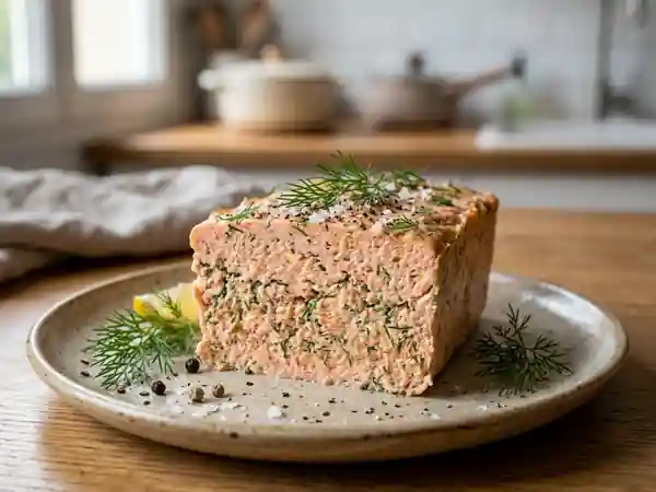 Terrine de saumon frais à l'aneth : recette facile et gourmande - Photo de présentation