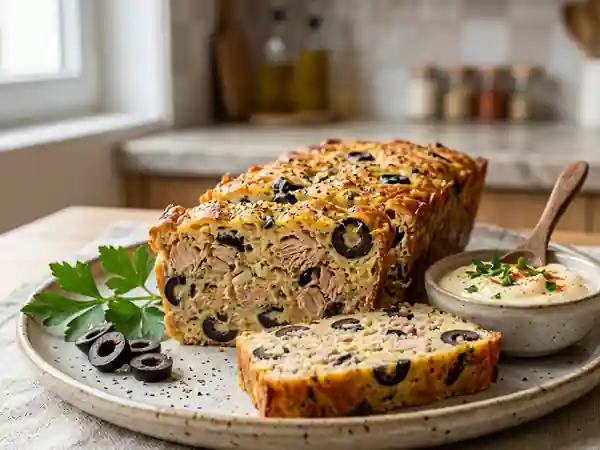 Terrine de thon fondante à l'ail et olives - Photo de présentation