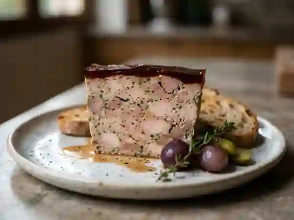 Terrine de volaille fondante au Porto rouge - Photo de présentation
