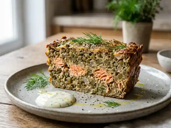 Terrine Fondante Saumon et Lentilles à l'Aneth - Photo de présentation