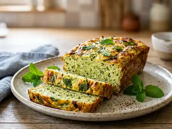 Terrine fondante courgette et menthe fraîche - Photo de présentation