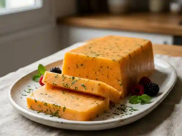 Terrine fondante de melon au miel et menthe - Photo de présentation