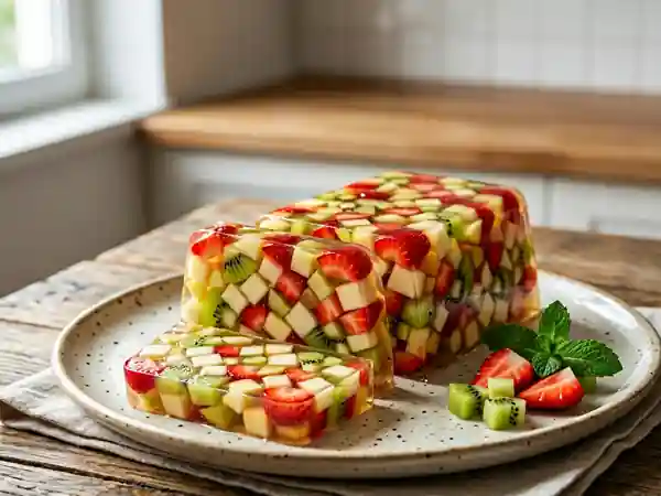Terrine de fruits frais fondante - Photo de présentation