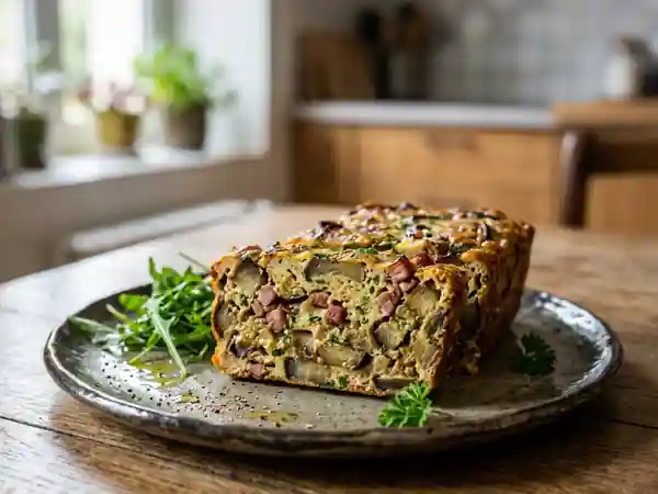 Terrine fondante d'aubergines au lard fumé - Photo de présentation