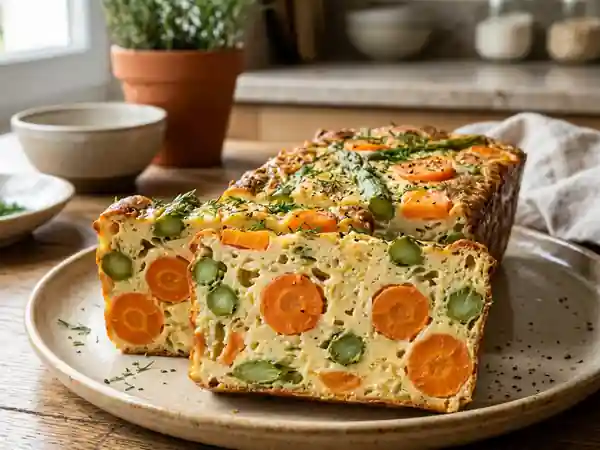 Terrine fondante aux carottes et asperges - Photo de présentation