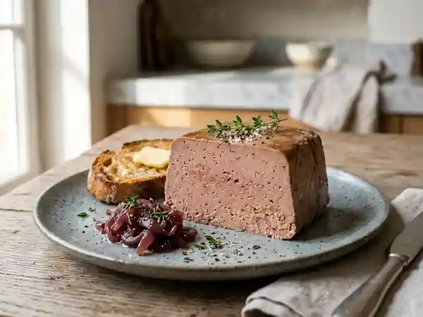Terrine de foies de volaille fondante au porto - Photo de présentation