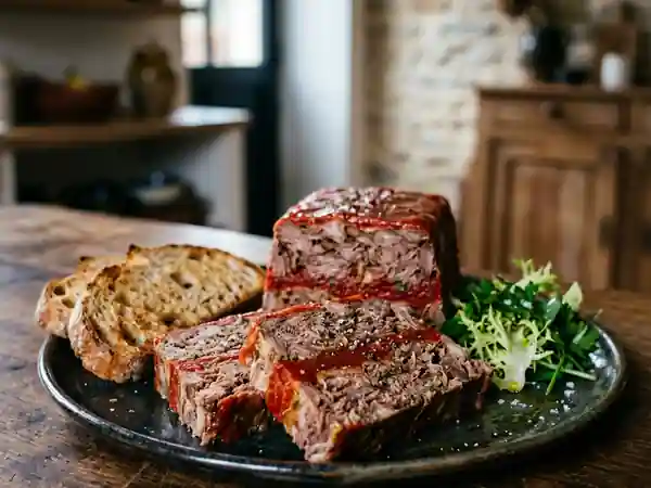 Terrine fondante de bœuf effiloché à la tomate - Photo de présentation