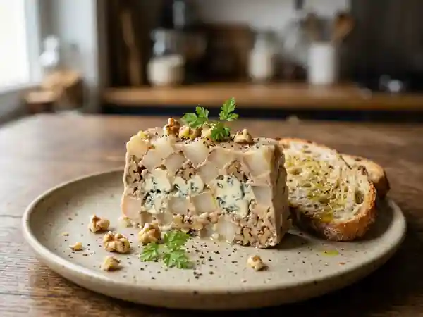 Terrine Fondante Poire, Roquefort et Noix - Photo de présentation