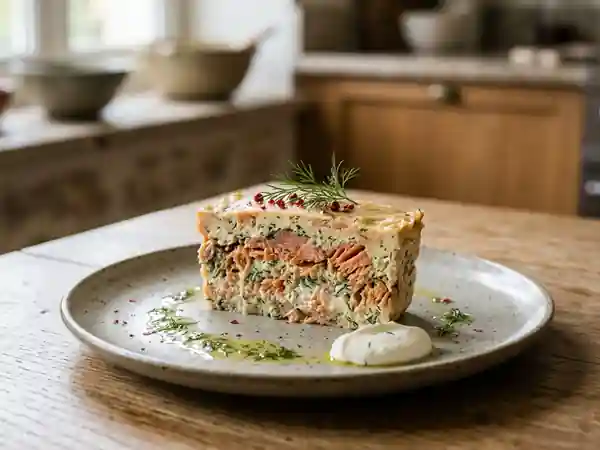 Terrine gourmande de poissons fumés maison - Photo de présentation