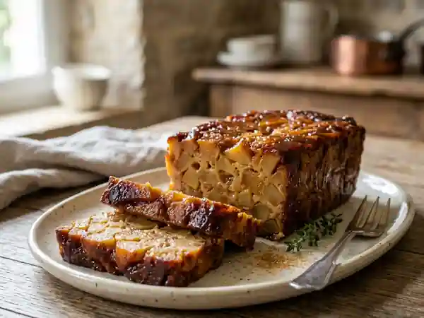 Terrine gourmande de pommes confites au cidre - Photo de présentation