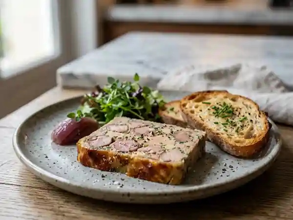 Terrine onctueuse de ris de veau et foie gras - Photo de présentation