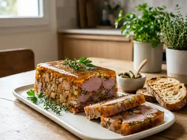 Terrine de porc fondante au cognac - Photo de présentation
