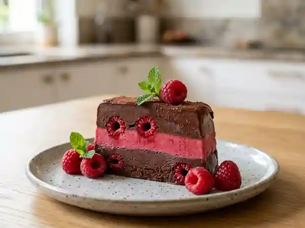 Lingot glacé cacao intense et framboise - Photo de présentation