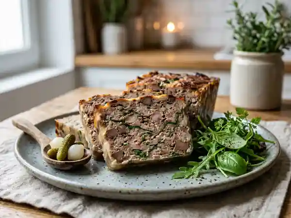 Terrine gourmande mixte au cognac et basilic frais - Photo de présentation