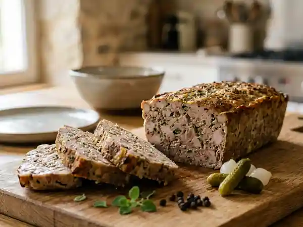 Terrine maison savoureuse à la marjolaine - Photo de présentation