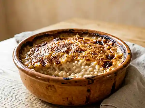 Teurgoule Normande : Riz au Lait à la Cannelle Traditionnel du Pays d'Auge - Photo de présentation