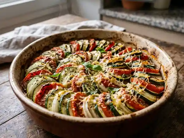 Tian de courgettes et tomates gratiné - Photo de présentation