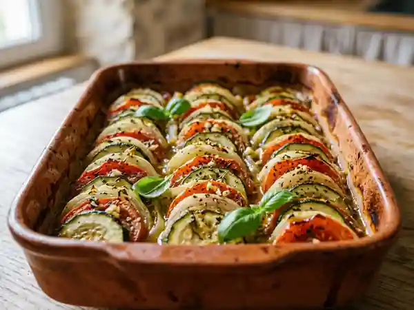 Tian de courgettes niçois fondant et parfumé - Photo de présentation