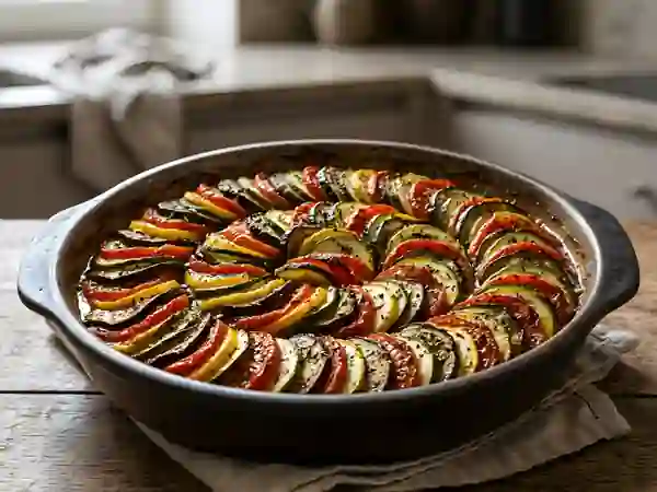 Tian de légumes confits à l'olive - Photo de présentation
