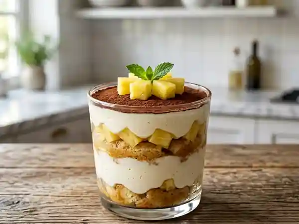 Tiramisu Exotique Ananas et Mascarpone - Photo de présentation