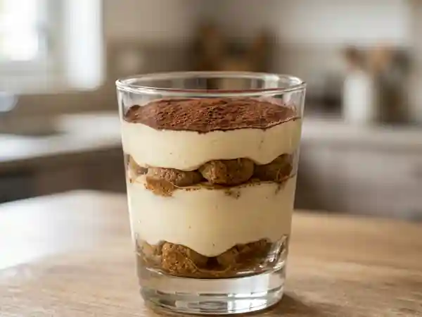 Tiramisu aérien au fromage blanc et vanille - Photo de présentation