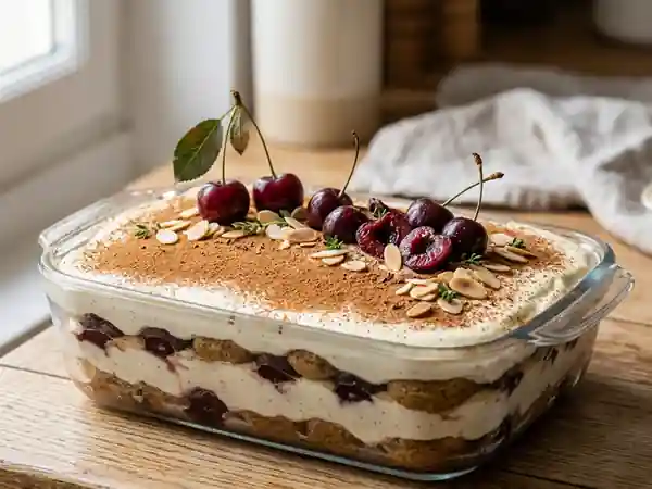 Tiramisu Fondant Cerises & Cannelle - Photo de présentation